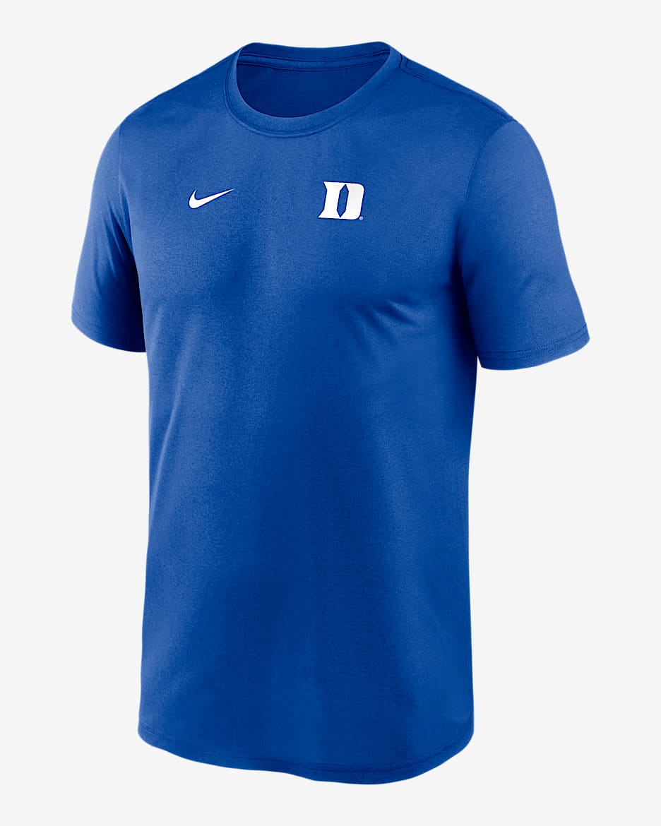 Playera universitaria Nike Dri-FIT para hombre Duke Sideline Legend Small Logo - Royal