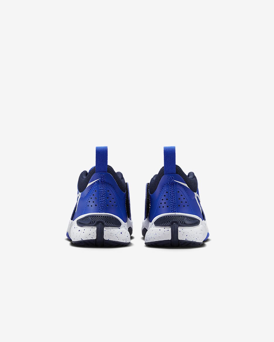 Nike Team Hustle D 11 Younger Kids' Shoes - Hyper Royal/Obsidian/White/White