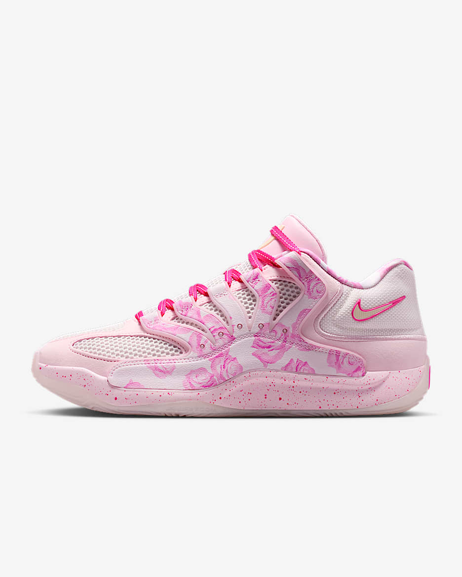 KD18 "Aunt Pearl" Basketball Shoes - Pearl Pink/Tulip Pink/Playful Pink/Laser Fuchsia