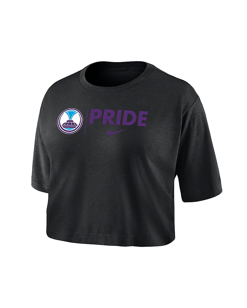 Orlando Pride Women's Nike Dri-FIT Soccer Cropped T-Shirt - Black