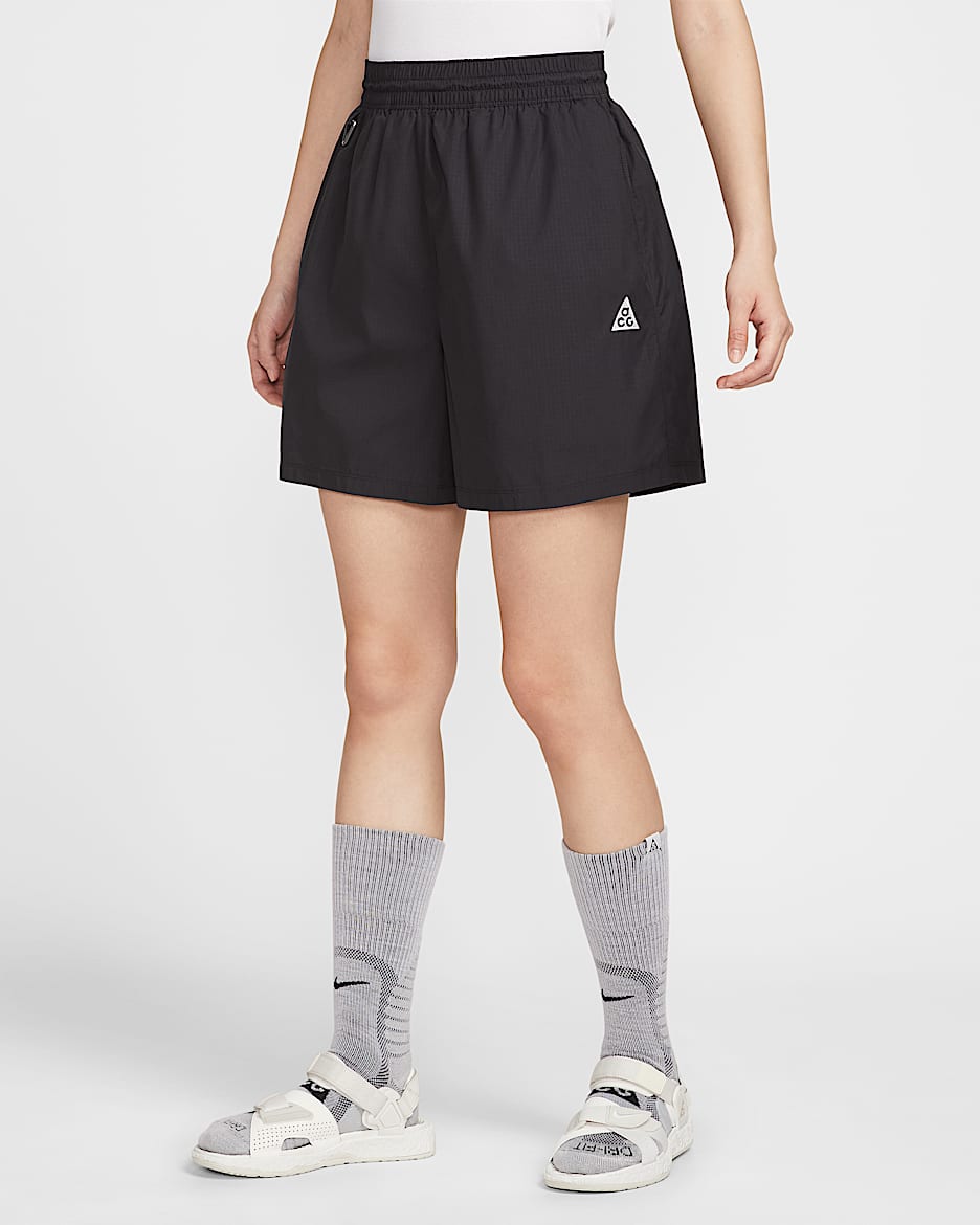 Nike ACG Women's Repel Mid-Rise Ripstop Shorts - Black/Anthracite/Summit White