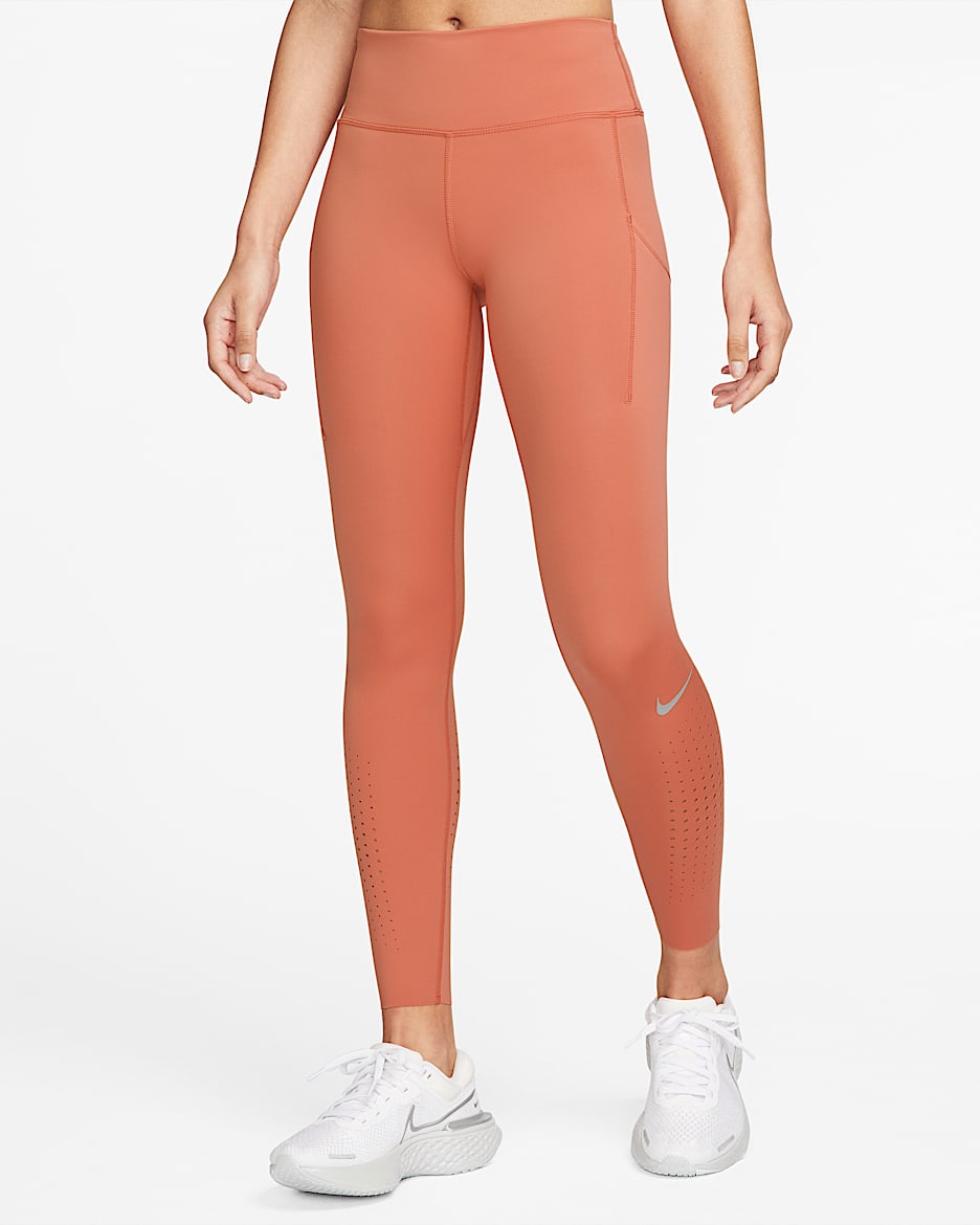 Legging taille mi-basse avec poche Nike Epic Luxe pour Femme - Madder Root