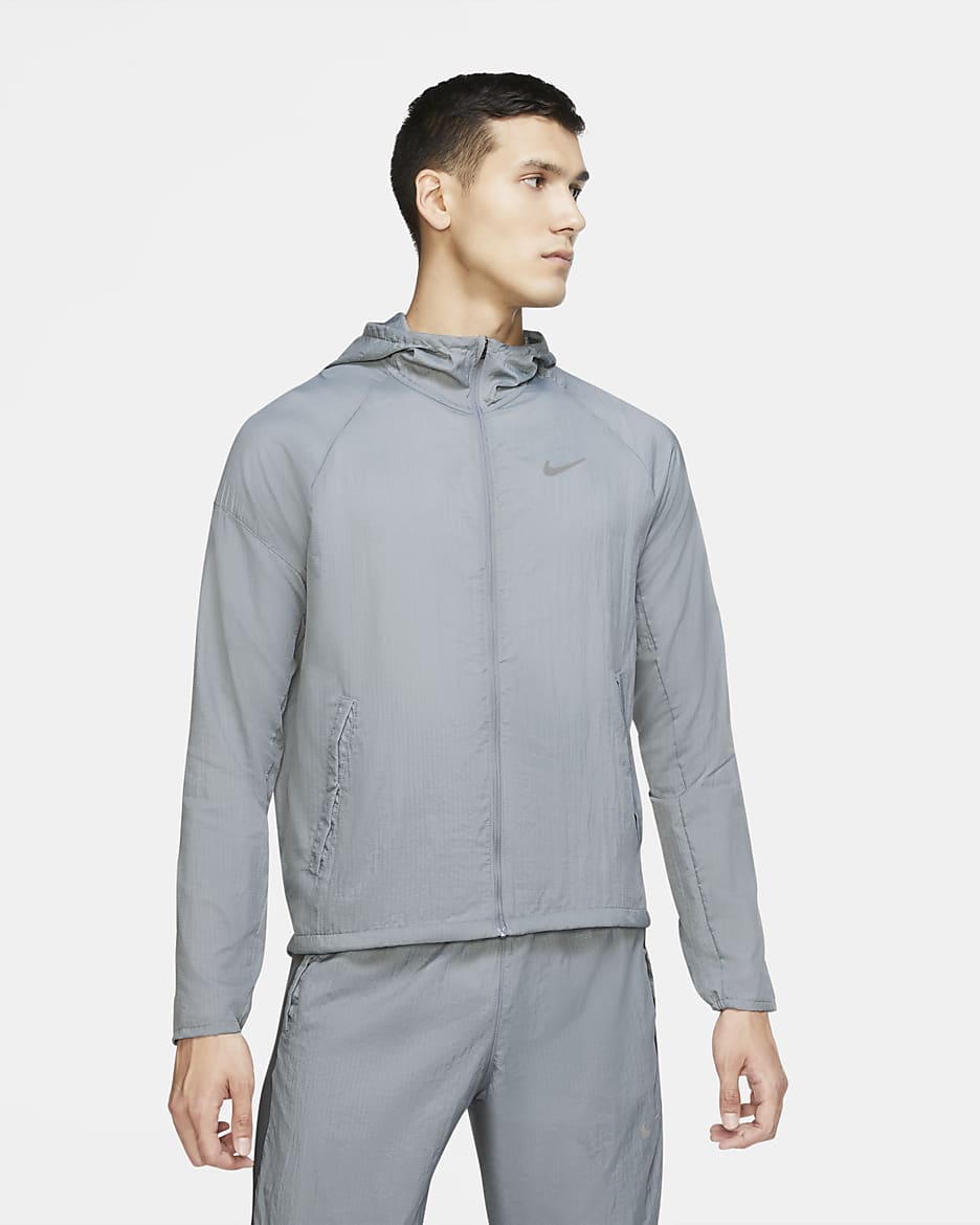 Veste de running Nike Essential pour Homme - Smoke Grey