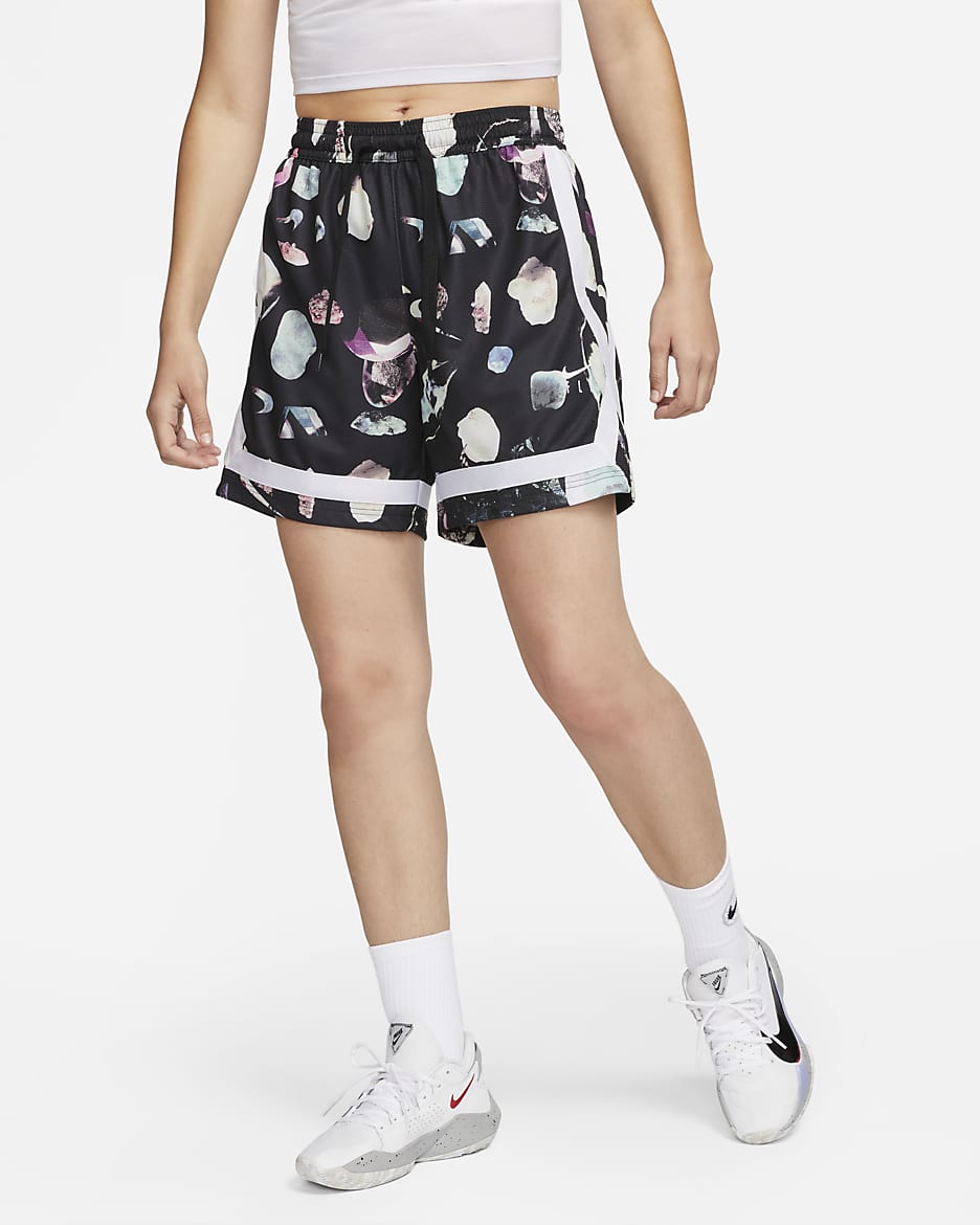 Nike Fly Women's Crossover Basketball Shorts - Black/White/White/White