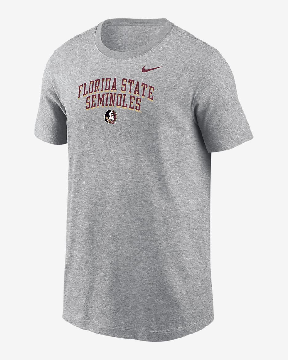 Florida State Big Kids' (Boys') Nike College T-Shirt - Dark Grey Heather