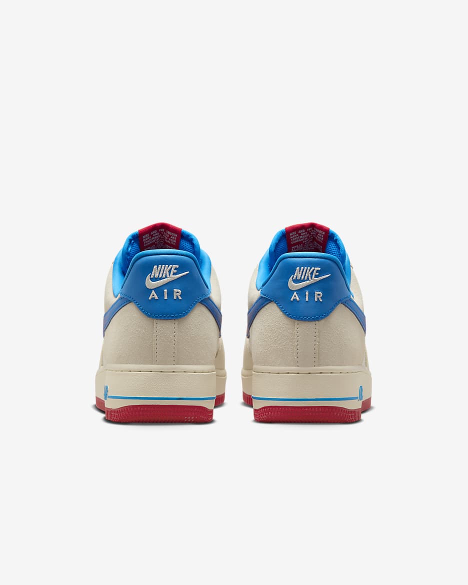 Nike Air Force 1 '07 LV8 Men's Shoes - Coconut Milk/Sail/University Red/Photo Blue