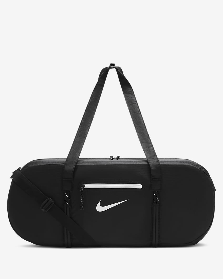 Nike Stash Duffel (21L) - Black/Black/White