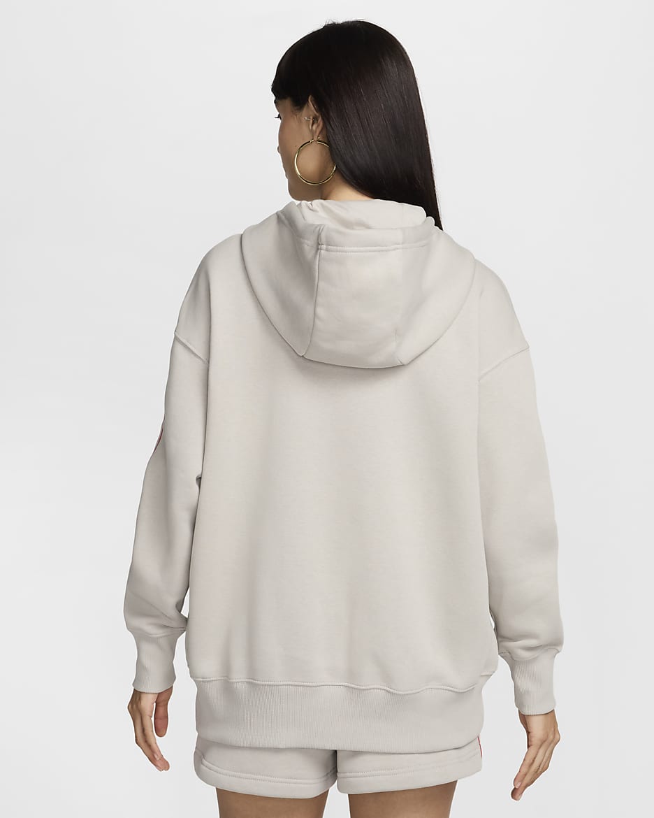 Nike Sportswear Phoenix Fleece Sudadera con capucha - Mujer - Light Iron Ore