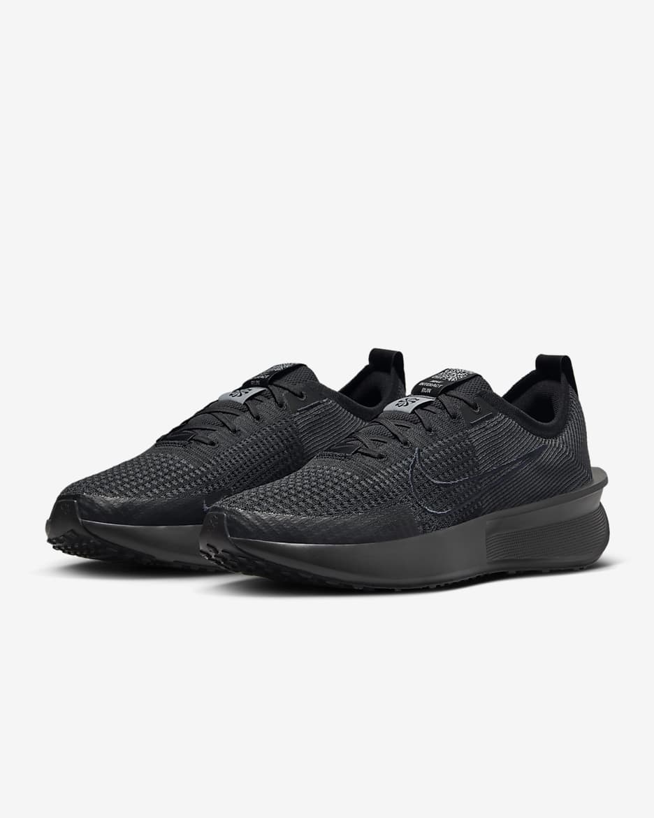 Tenis de correr en pavimento para hombre Nike Interact Run - Negro/Gris lobo/Antracita