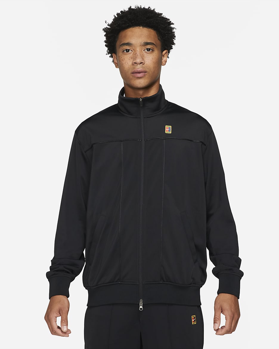 NikeCourt Herren-Tennisjacke - Schwarz