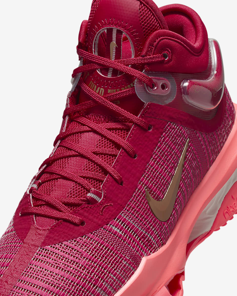 Ανδρικά παπούτσια μπάσκετ Nike G.T. Jump 2 - Mystic Hibiscus/Hot Punch/Gym Red/Metallic Red Bronze