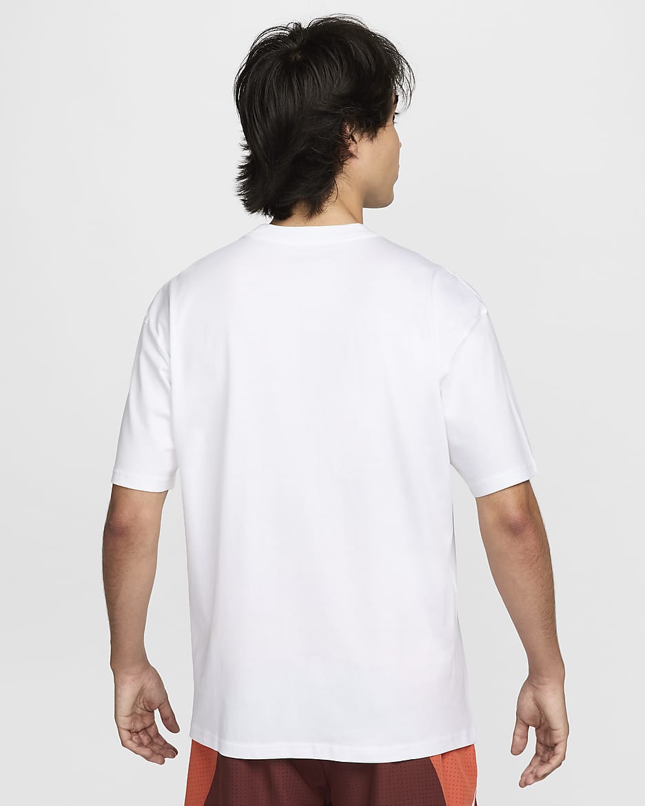 T-shirt da golf Nike Max90 – Uomo - Bianco