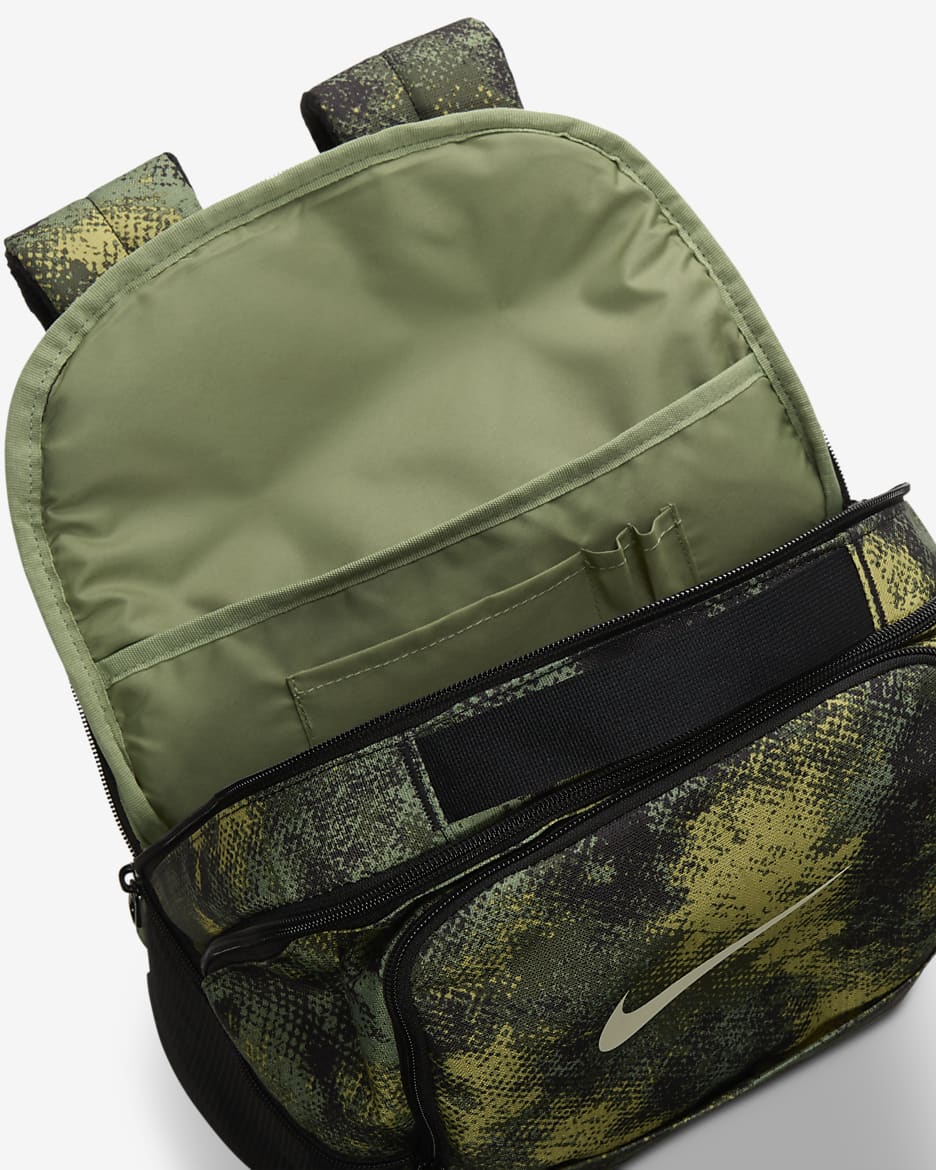 Nike Brasilia Backpack (Medium, 24L) - Oil Green/Black/Coconut Milk