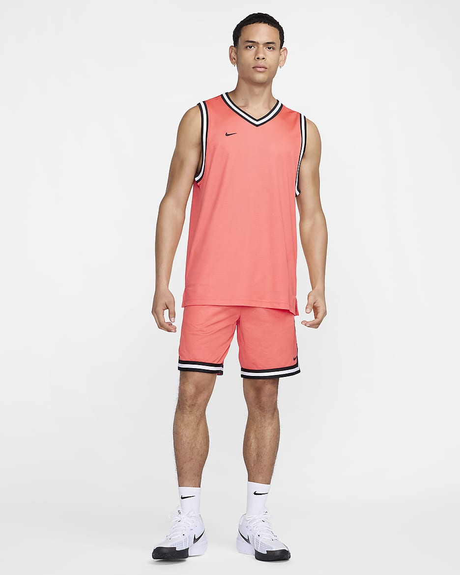 Nike DNA Men's Dri-FIT Basketball Jersey - Light Wild Mango/Black