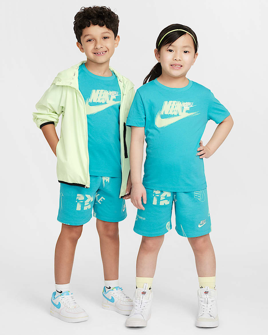 Conjunto de 2 piezas con shorts Energy Nike para preescolar - Cactus empolvado