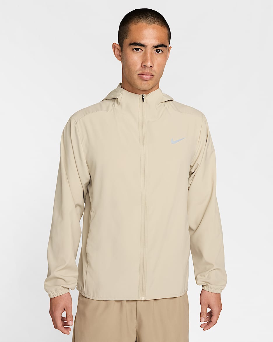 Nike Form Men's Dri-FIT Hooded Versatile Jacket - Desert Khaki/Reflective Silver