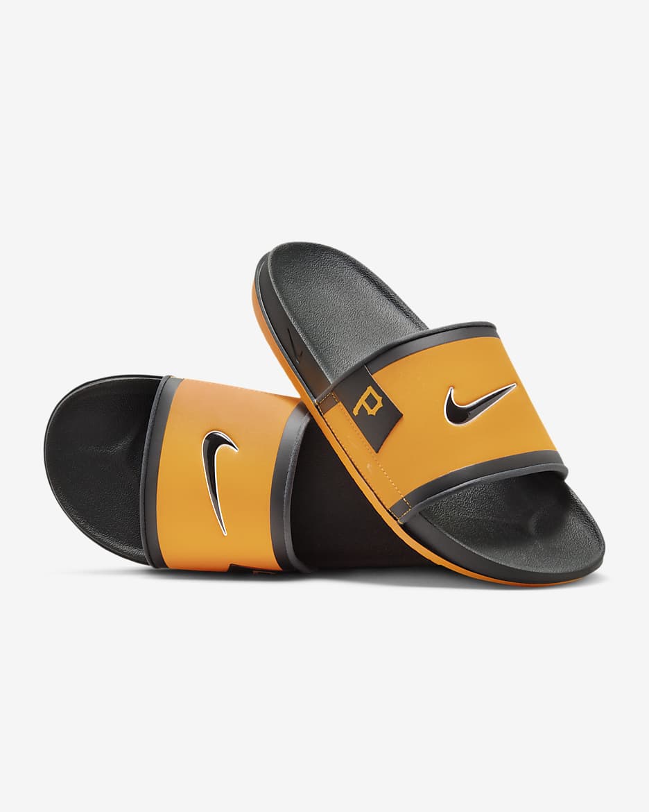 Nike Offcourt (Pittsburgh Pirates) Offcourt Slides - Sundown/Dark Smoke Grey/Black