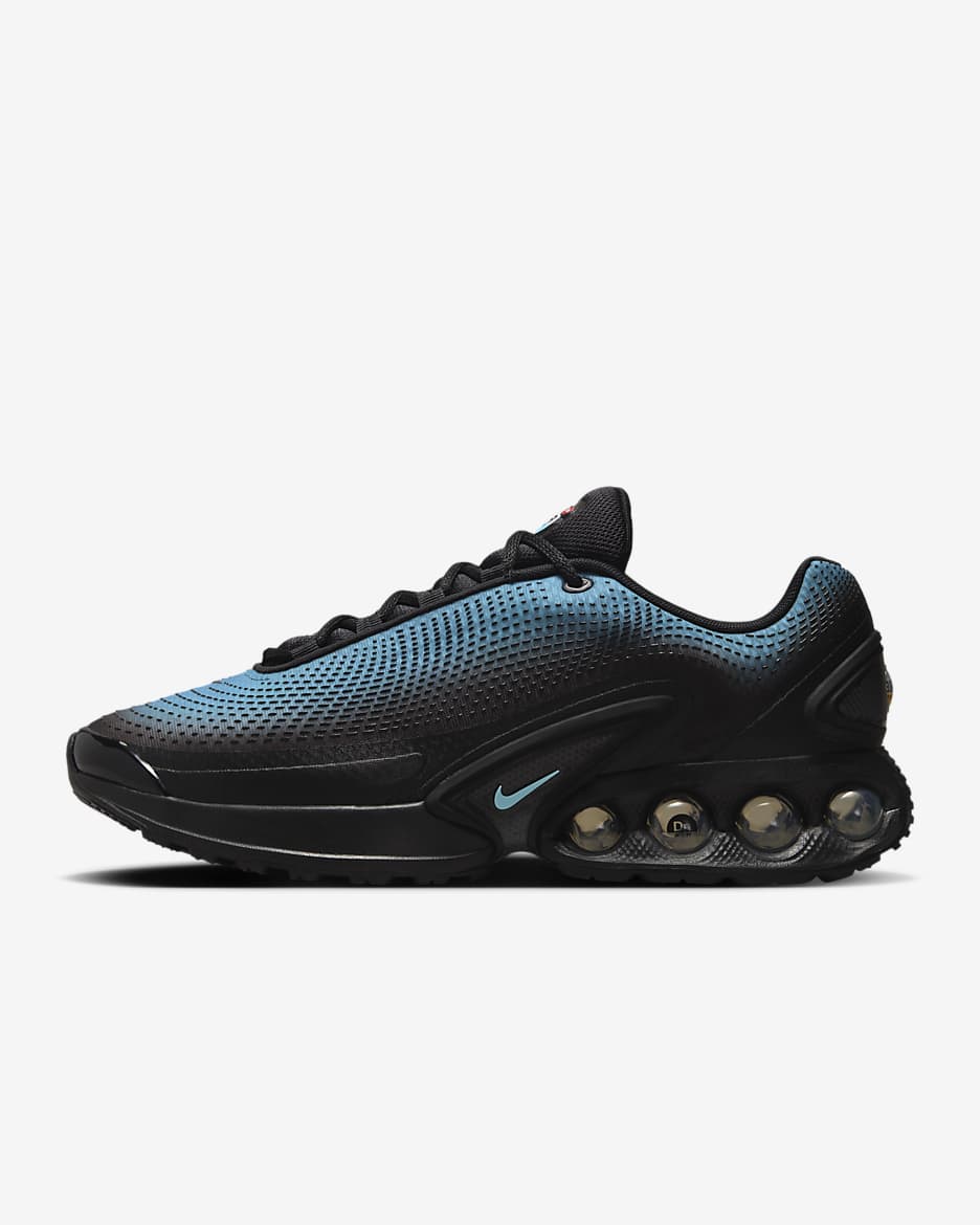 Tenis Nike Air Max Dn - Negro/Gris azulado/Rojo cometa/Azul báltico