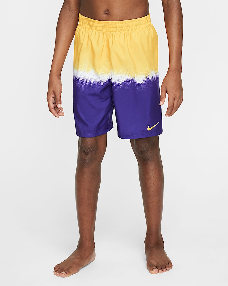 Shorts de vóleibol de 18 cm con forro de ropa interior para niño talla grande Nike Swim Breaker - Oro universitario