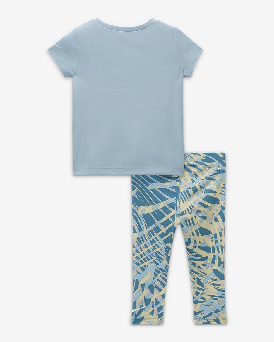 Nike Dri-FIT Printed Leggings Set Conjunto - Bebé (12-24 M) - Citron Tint