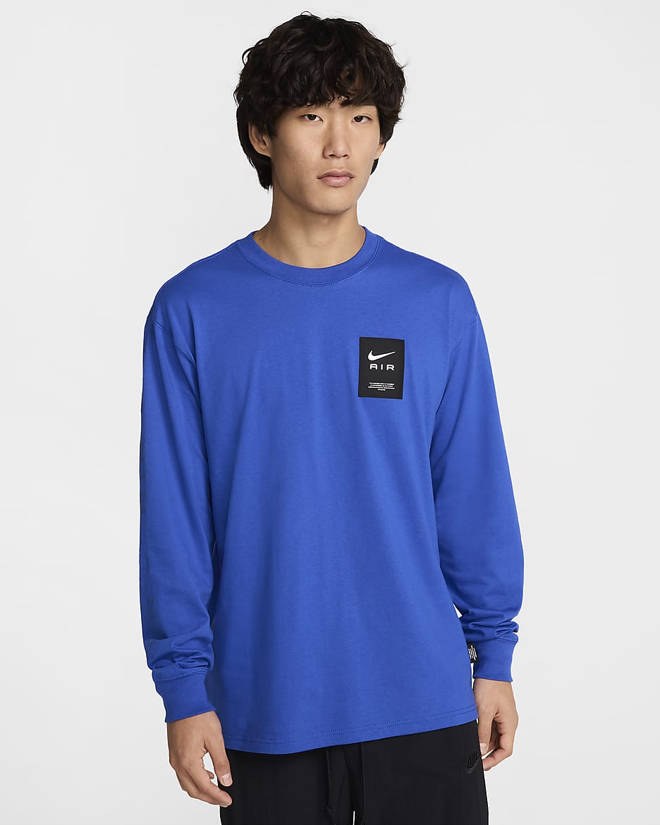 Nike Air Men's Max90 Long-Sleeve T-Shirt - Game Royal