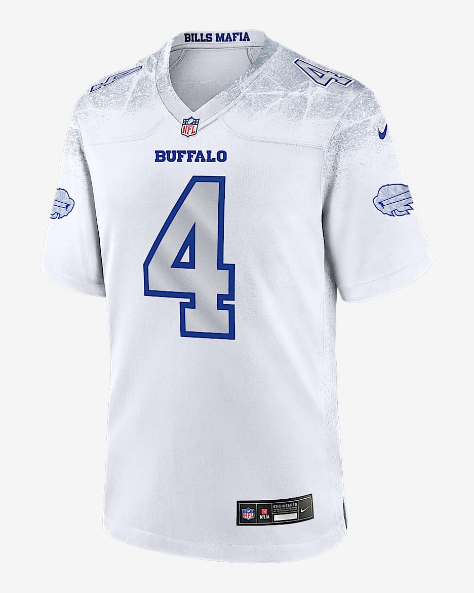 James Cook III Buffalo Bills Rivalries Collection Men’s Nike NFL Game Jersey - White