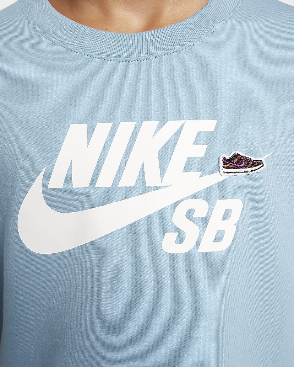 Nike SB Older Kids' T-Shirt - Denim Turquoise