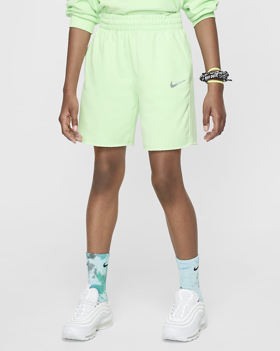 Nike Sportswear fleeceshorts met Dri-FIT voor meisjes - Vapor Green