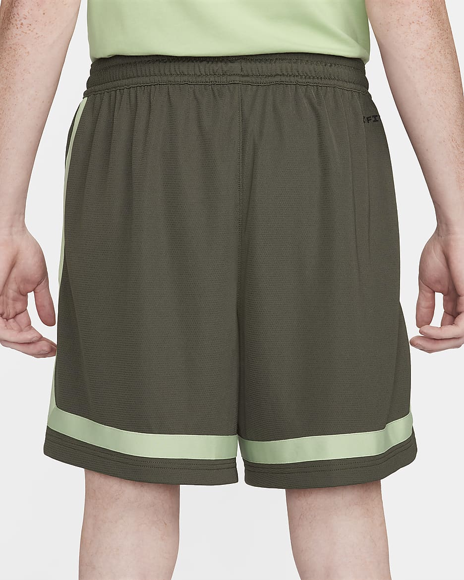 Shorts de básquetbol Sabrina Dri-FIT - Caqui militar/Pulpa dulce/Verde aceite/Pulpa dulce