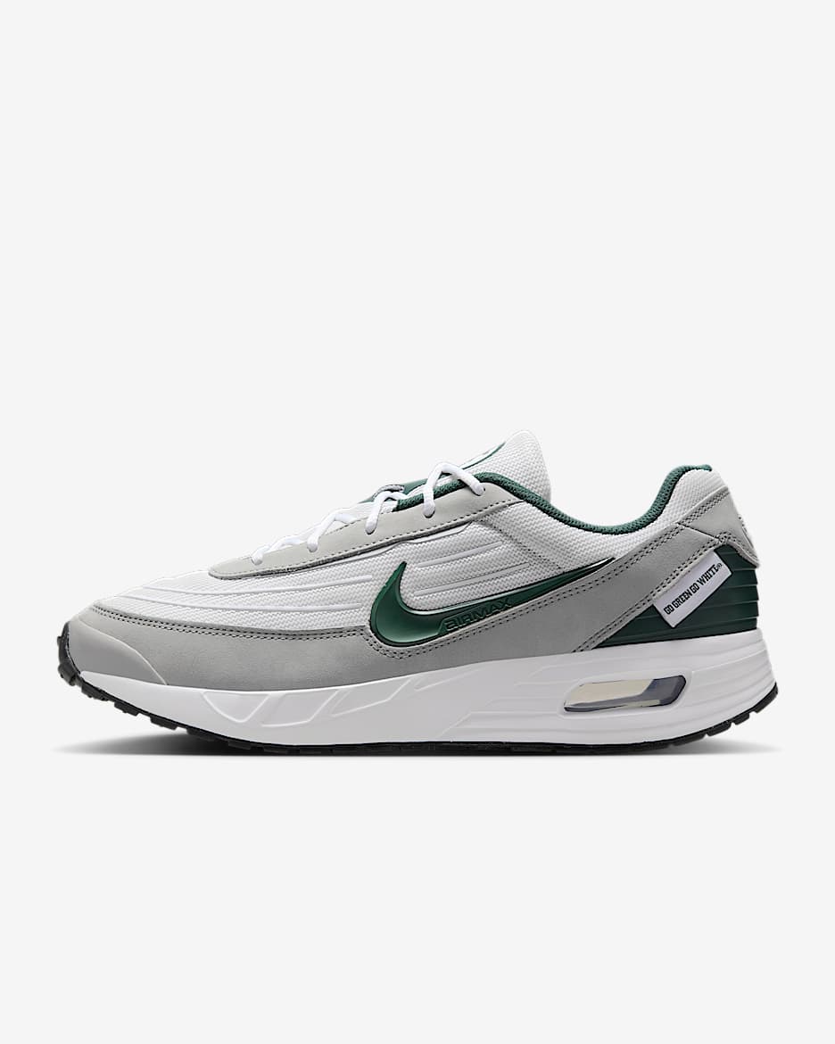 Nike College Air Max Verse (Michigan State) Men's Shoes - White/Light Smoke Grey/Pro Green