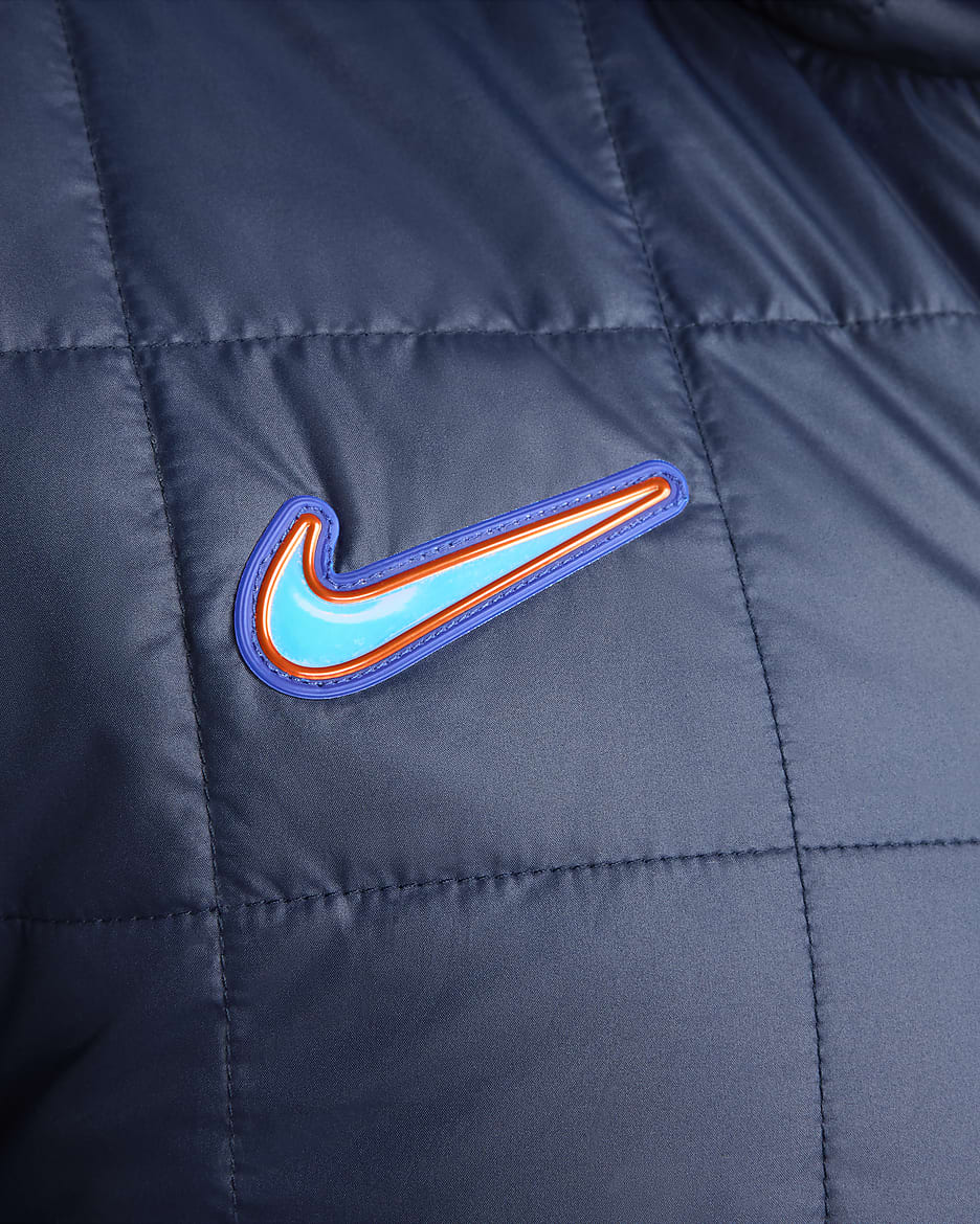 Veste à capuche doublée en Fleece Nike Chelsea FC pour homme - Obsidian/Blanc