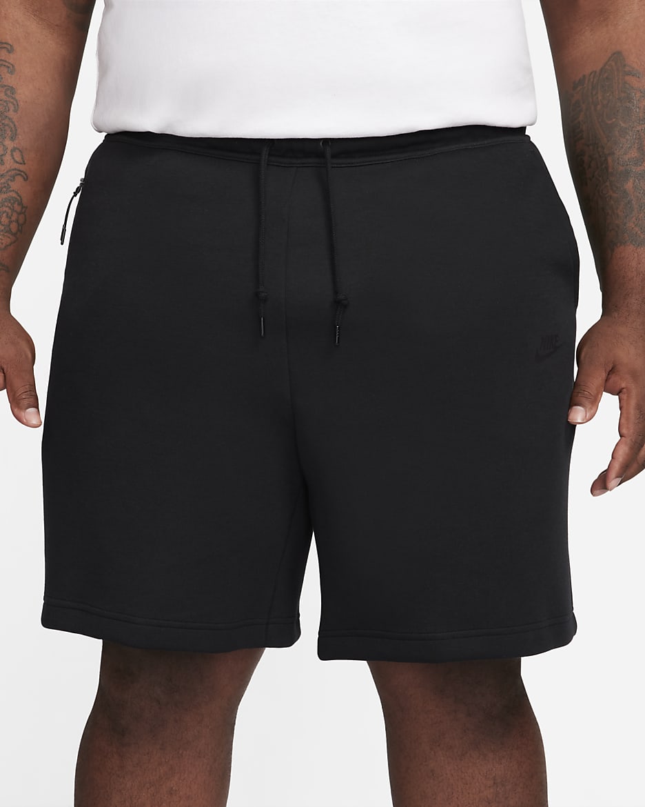 Short Nike Sportswear Tech Fleece pour homme - Noir/Noir