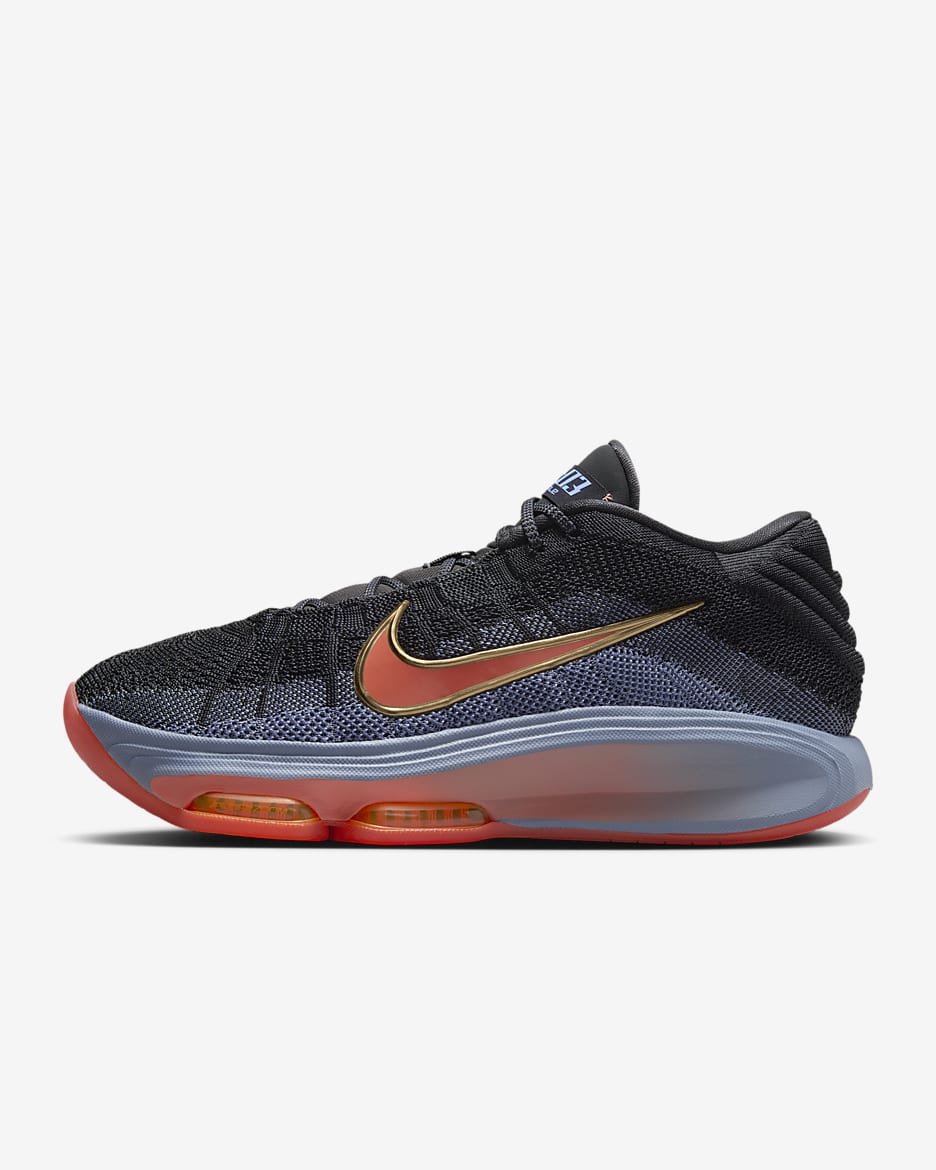 Nike G.T. Hustle 3 EP Basketball Shoes - Anthracite/Ashen Slate/Metallic Gold/Light Wild Mango