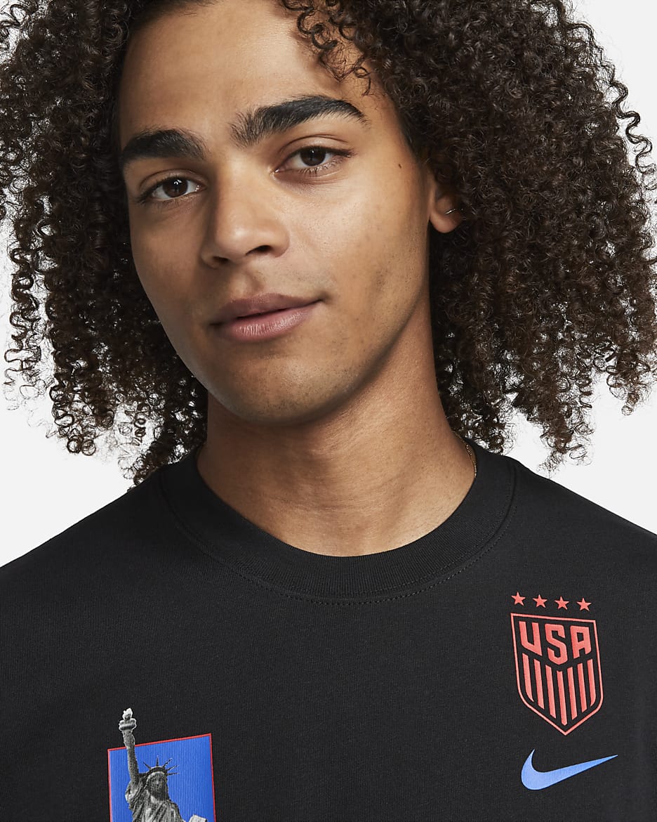 U.S. Men's Nike Max90 Soccer T-Shirt - Black