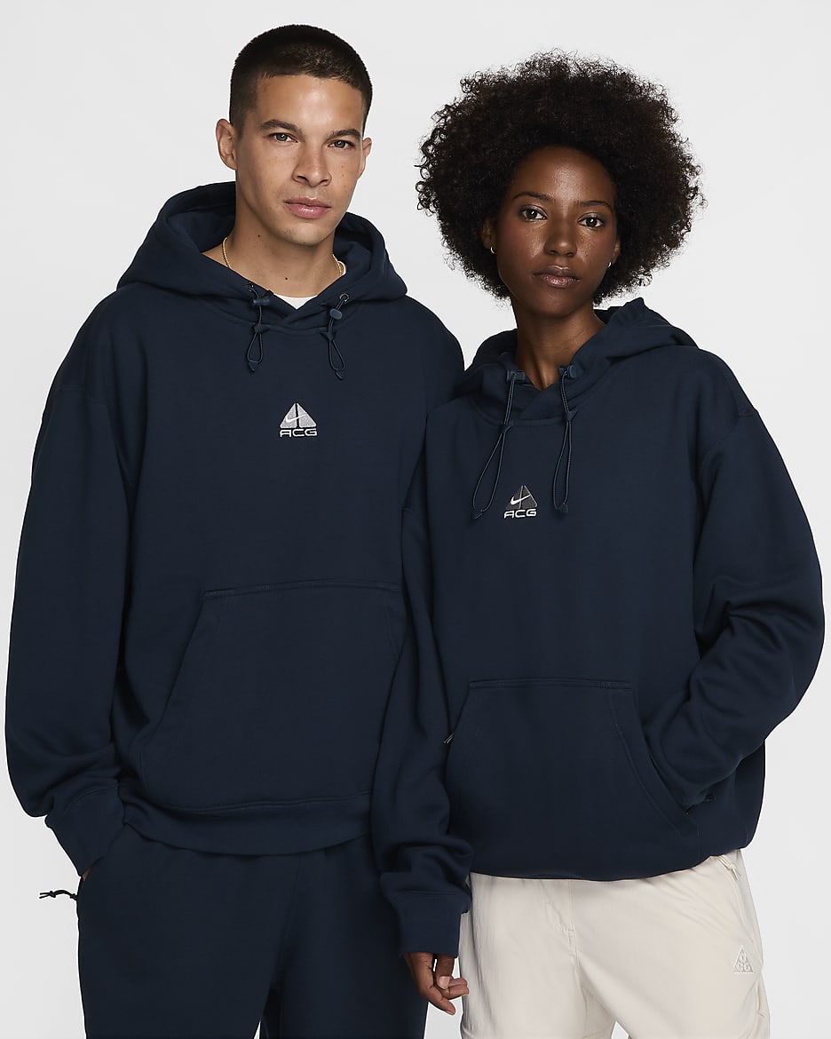 Nike ACG Therma-FIT Fleece Pullover Hoodie - Armoury Navy/Black/Summit White