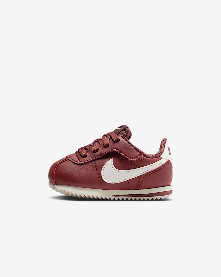 Tenis para bebé e infantil Nike Cortez EasyOn - Rojo sepia/Negro/Vela