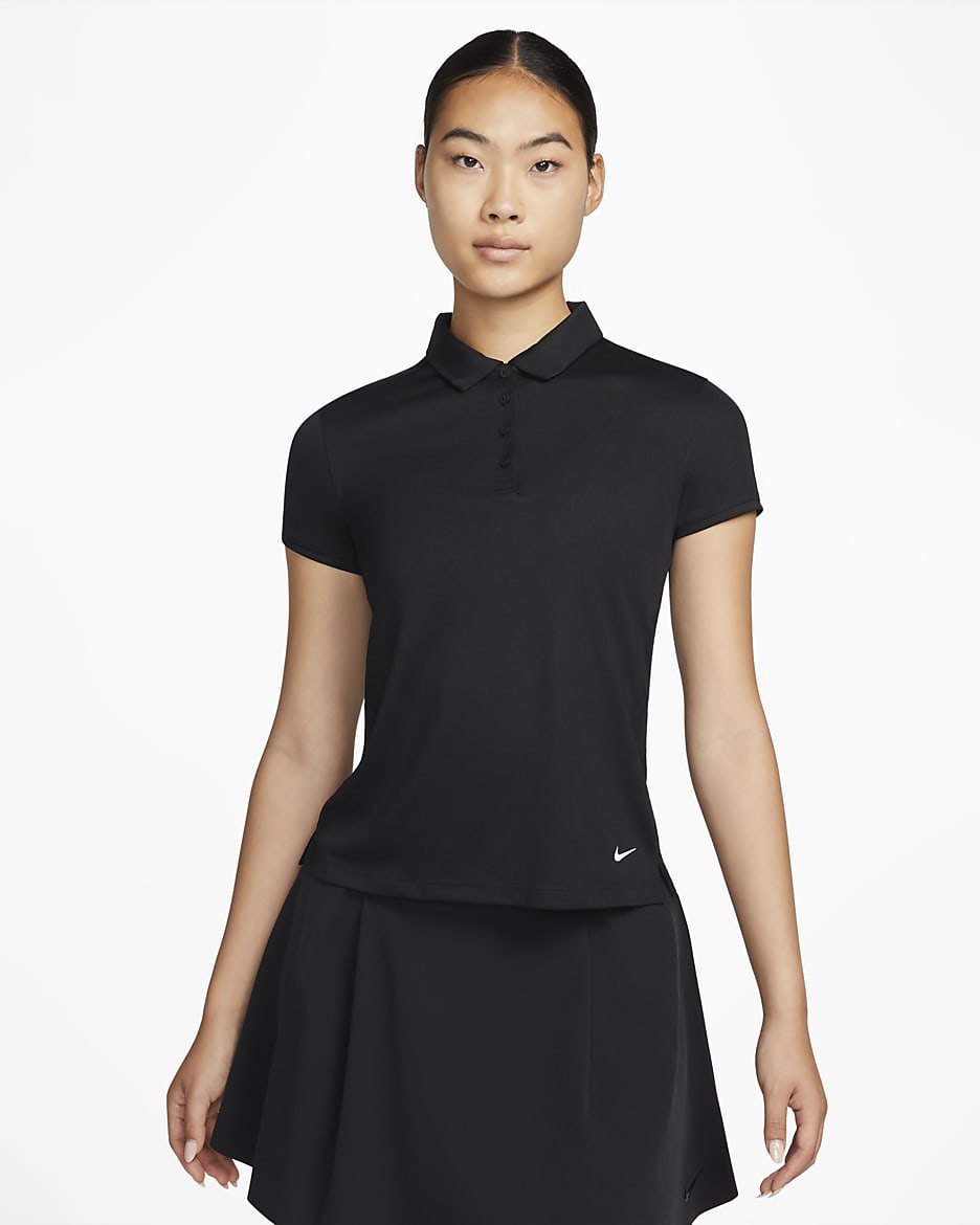 Nike Dri-FIT Victory Women's Golf Polo - Black/White