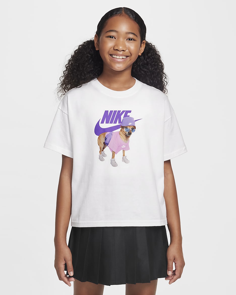 T-shirt Nike Sportswear för ungdom (tjejer) - Vit