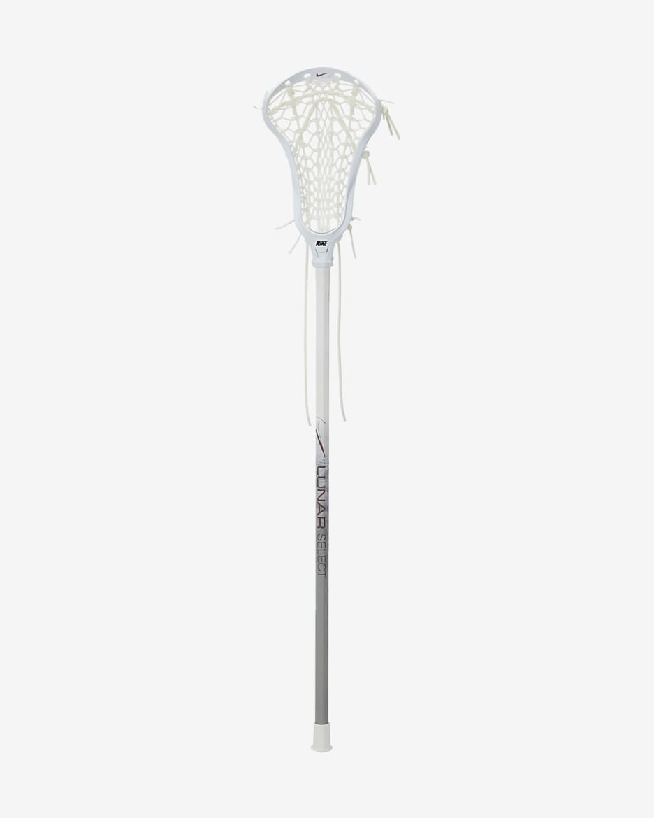 Palo completo de lacrosse para mujer Nike Lunar Select - Blanco