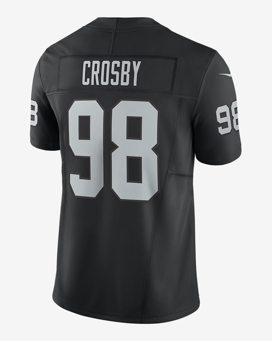 Jersey de fútbol americano Nike Dri-FIT de la NFL Limited para hombre Maxx Crosby Las Vegas Raiders - Negro