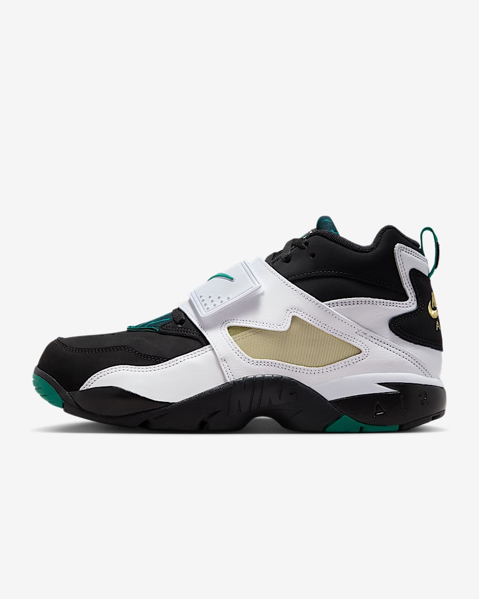 Nike Air Diamond Turf '93 Men's Shoes - Black/White/Golden Tussah/Mystic Green