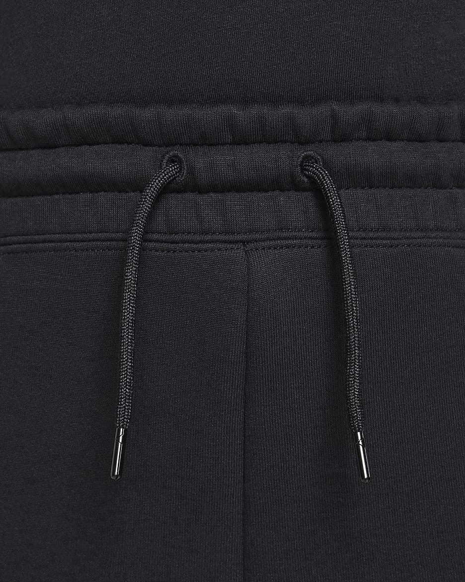 Běžecké kalhoty Nike Sportswear Tech Fleece pro větší děti (dívky) (rozšířená velikost) - Černá/Černá/Černá