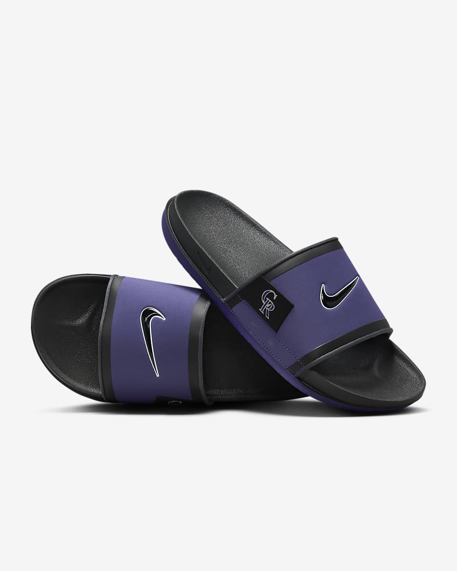 Chanclas Offcourt Nike Offcourt (Colorado Rockies) - Morado cancha/Gris humo oscuro/Negro