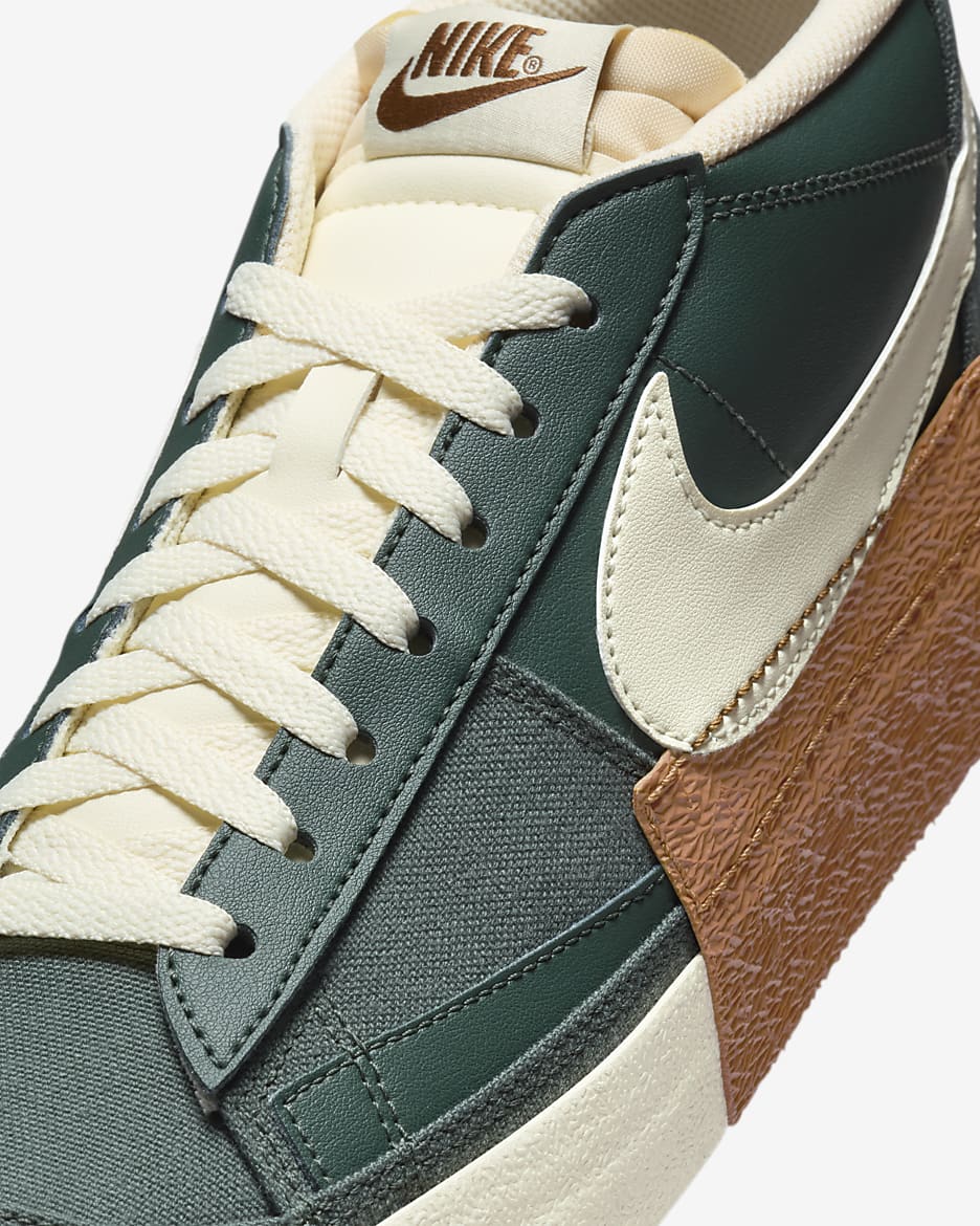 Nike Blazer Low Pro Club Men's Shoes - Vintage Green/Light British Tan/Gum Dark Brown/Coconut Milk