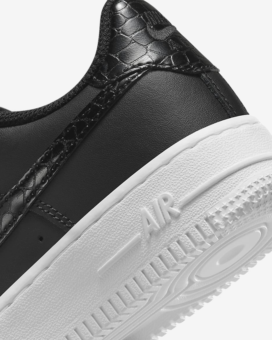 Nike Air Force 1 LV8 Big Kids' Shoes - Black/White/Black