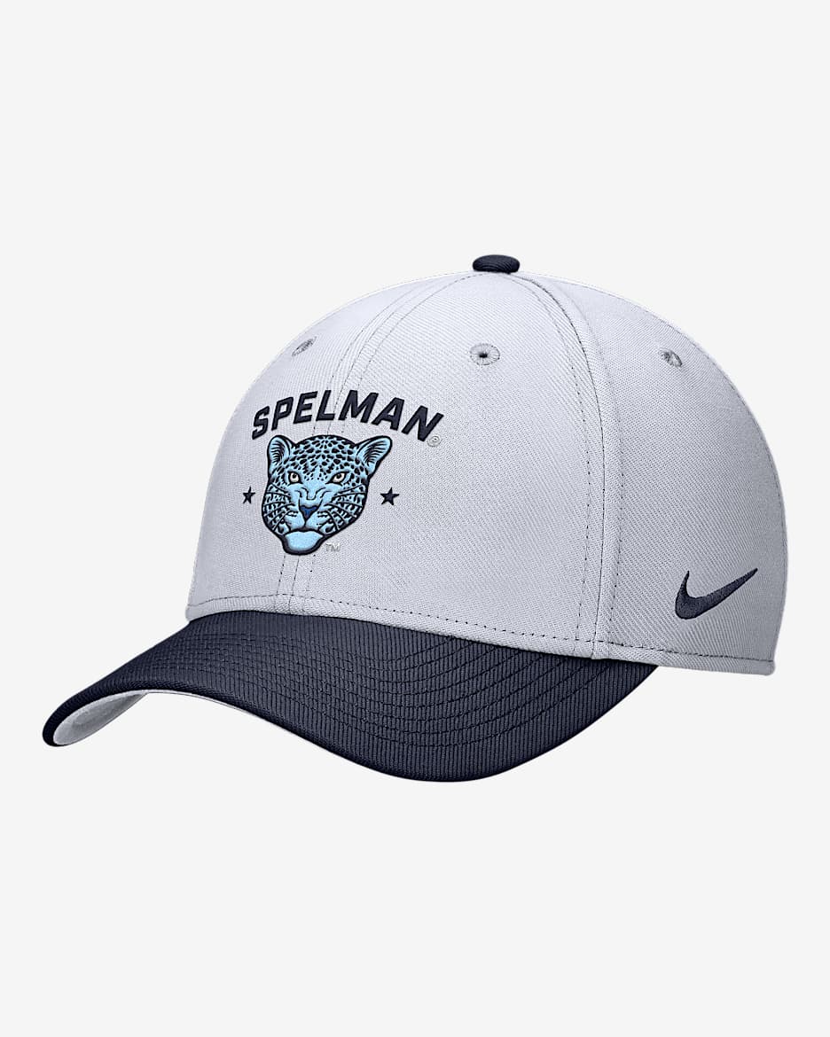 Gorra Dri-FIT SwooshFlex Nike Rise College (Spelman College) - Blanco