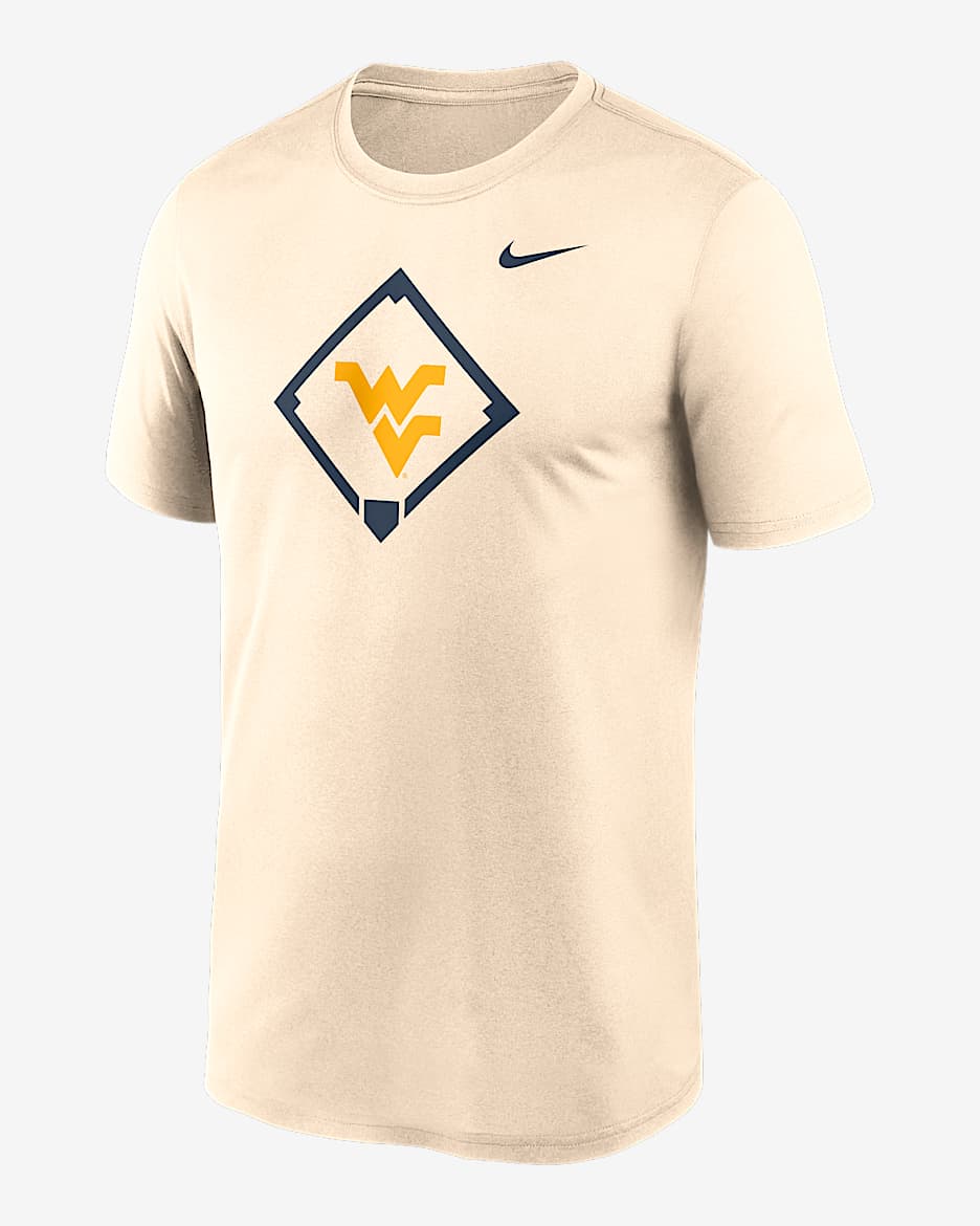 West Virginia Mountaineers Legend Baseball Icon Men's Nike Dri-FIT College T-Shirt - Cream