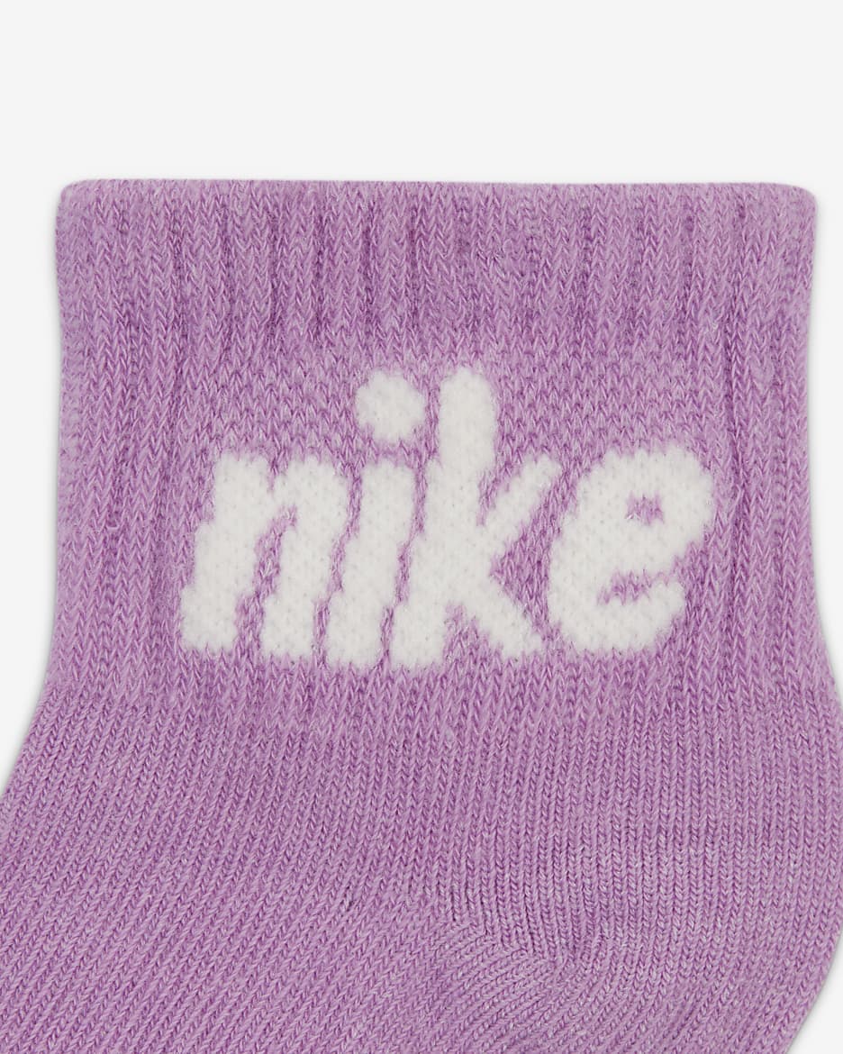 Nike Everyone From Day One Baby Socks Box Set (6-Pairs) - Rush Fuchsia