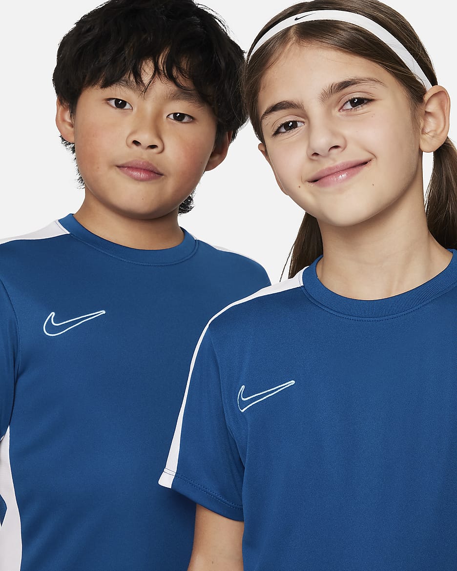 Nike Dri-FIT Academy23 Kids' Football Top - Court Blue/White/Aquarius Blue