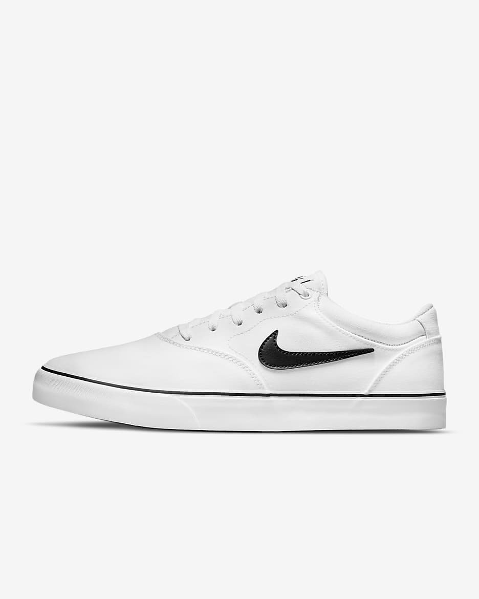 Nike SB Chron 2 Canvas-skatersko - hvid/hvid/sort